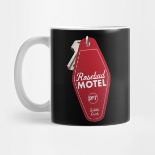 Schitt's Creek Rosebud Motel Key Tag Room 7, Retro design in red Mug